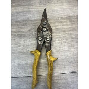 Vintage Wiss M3 Tin Snips Straight Cut Aviation 10" Metal Shears Made in USA